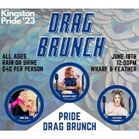 Pride drag brunch at the Wharf & Feather